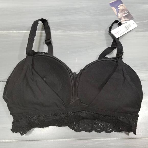 Cosabella Never Say Never Mommie Nursing Bra in Black Size Large - Picture 6 of 12